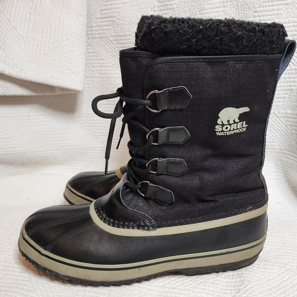 SOREL Men's 1964 Pac Nylon Waterproof Insulated Black Winter Boots Size 14 - Picture 13 of 16